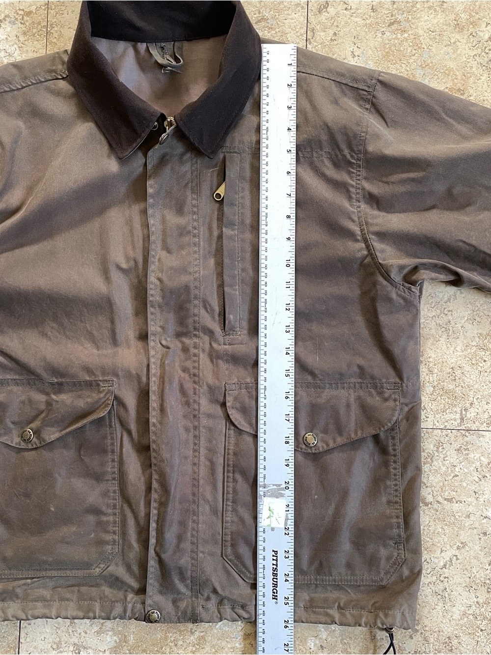Filson waxed canvas tin cloth field jacket with moleskin collar - Picture 7 of 7